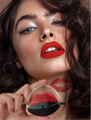 THTC Crayon Matte Lipstick | Non-Drying | Lightweight | Satin matte finish(Red, 8 g)