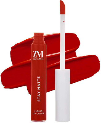 ZM Zayn & Myza Stay Matte Transfer-proof Lip Color, Waterproof and Smudgeproof(Red Carpet, 6 ml)