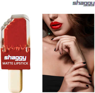 SHAGGY Red matte liquid lipstick waterproof and trending( pack of 1)524(Red, 12 ml)