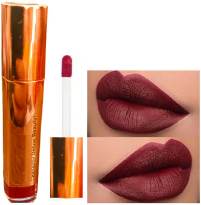 Luipui best maroon liquid matte finish lipstick pack of 1 best for smooth lips(maroon, 6 ml)
