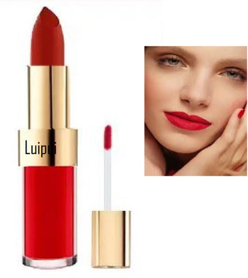 Luipui latest red lipstick in crayon and liquid pack of 1(red, 10 g)