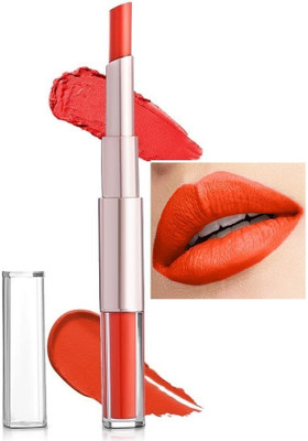 DARVING Non Transfer Smudge Proof 2 in 1 matte lipstick(orange, 12 ml)