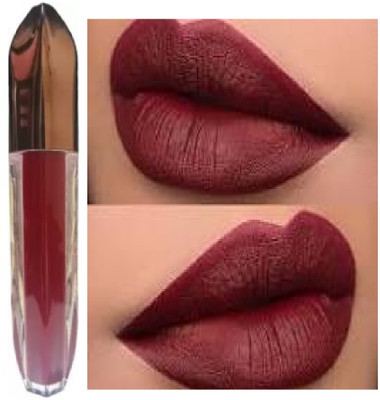 Luipui maroon matte liquid lipstick waterproof pack of 1(maroon, 6 ml)