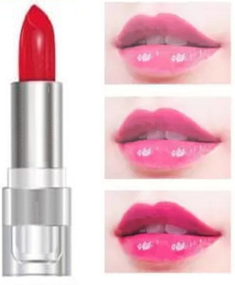 tanvi27 Mood Lipstick Colour Changing with Jelly Crystal Temperature Changing Lipstick(RED, 3.8 g)