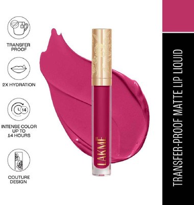 Lakmé Rouge Bloom Matte Lip Liquid Majestic Magnolia 202(Majestic Magnolia, 3.5 ml)