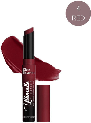 BLUE HEAVEN ULTIMATTE NON TRANSFER LIPSTICK 4 RED 2.2G(MRP 290)(RED, 2.2 g)