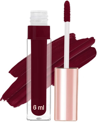 Latixmat Ultra Smooth Matte Liquid Lipstick, Smooth Lip Color(MAROON, 6 ml)