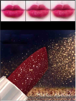 GABBU SHINY SHIMMER GLITTER SOFT MATTE LIPSTICK(SHIMMERY PINK, 3.6 g)