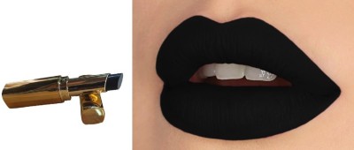 NADJA WOMEN SUPER MATTE FINISH BLACK LIPSTICK SMUDGE-PROOF(BLACK, 3.6 g)