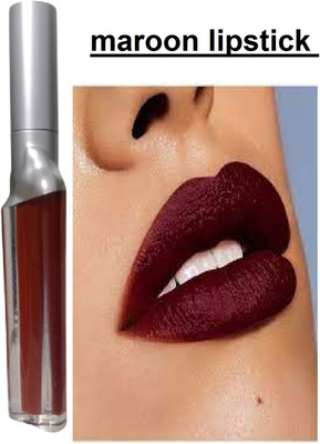 Luipui maroon liquid matte lipstick waterproof pack of 1(maroon, 6 ml)