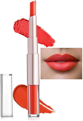 FLORERO Super Stay Non Transfer Long Lasting Matte 2 in 1 Lipstick(orange, 12 ml)