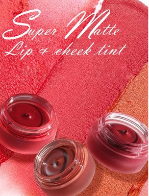 THTC SUPER MATTE LIP N CHEEK MUD(Multi Color, 10 g)