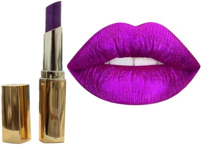 BLUEMERMAID Vivid Purple Lipstick, Smooth Application for Defined Lip Lines(PURPLE, 3.6 g)