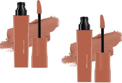 AFARAXIA Highly pigmented Non-Transfer & Waterproof Liquid Matte Lipstick(Peach brown, 20 g)