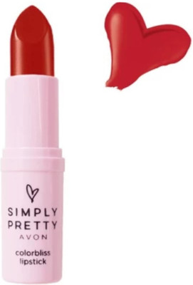 AVON Simply Pretty Colorbliss Lipstick(Charming Red, 4 g)