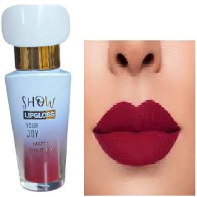 Luipui smooth maroon liquid matte finish lipstick pack of 1(maroon, 6 ml)