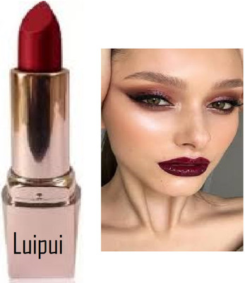 Luipui long lasting maroon lipstick in matte finish pack of 1(maroon, 6 g)