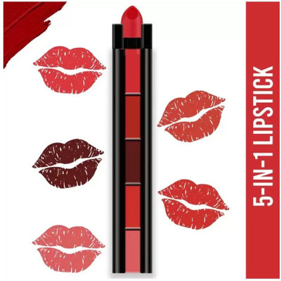 Yuency Ultra Smooth Creamy Matte 5 in1 Lipstick(MULTICOLOR, 10 g)