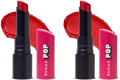 SUGAR POP Ultrastay Transferproof Matte Lipstick 06 Autumn Amber - 4 Gms Pack of 2(Autumn Amber, 4 g)
