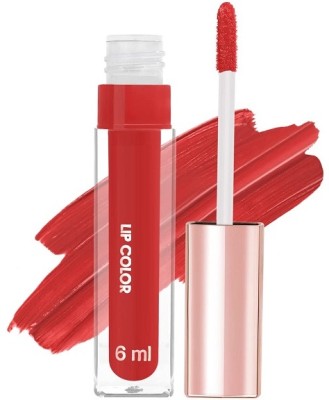 HUZURLU Kissproof Weightless Matte Hydrating Lipstick(BRIDAL RED, 6 ml)