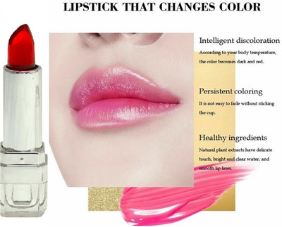 THTC MAGIC COLOR CHANGE RED GEL LIPSTICK FOR ALL SKIN(RED, 3.6 g)