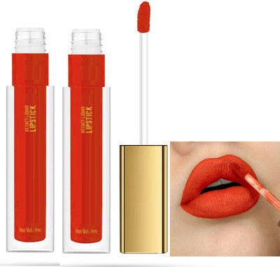 ADJD Combo Velvet Matte,Long-Lasting & Non-Drying Liquid Lipstick Orange(Orange, 8 ml)