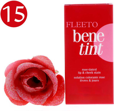 Fleeto Bene Tint Lip & Cheek Stain, Waterproof, longlasting RED Tint F227(Peppy Red, 10 ml)