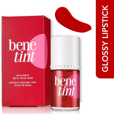 CRAZYHUDA Lip Tint, Cheek Tint and Stains,Tined Finish,Red Color(red, 12.5 ml)