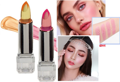 tanvi27 Blush Rouge Color Changing Blusher for Cheek and Lip, Magic Lip Balm(PINK, 3.8 ml)