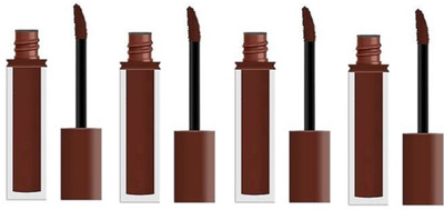 Luipui Premium New Color Matte Lipstick Lightweight, Long-lasting (Sets 4(Brown, 28 ml)