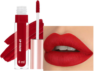 YAWI Smudge Proof & Kiss Proof Bold Red Color Matte Liquid Lipstick|High Pighmented(Bold Red Color, 6 ml)