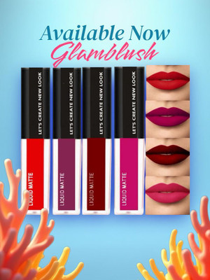 glamblush matte mini liquid lipsticks red edition(MULTICOLORED, 16 ml)