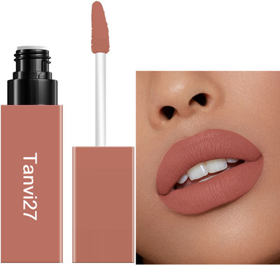 tanvi27 Non-Transfer Matte Finish Highly Pigmented Peach Liquid Lipstick(Peach, 4.2 g)