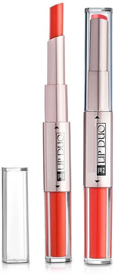 Luster Shine 2 IN 1 LONG LASTING AND WATERPROOF LIPSTICK(Orange, 7 ml)