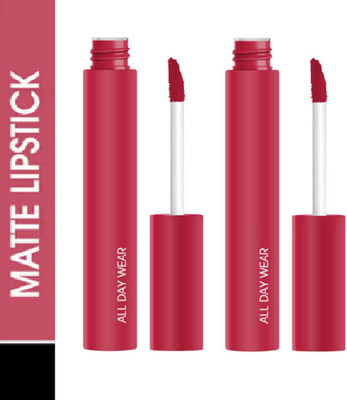 Luipui PREMIUM CREAMY NON-DRYING & SMUDGE PROOF MATTE LIPSTICK PACK OF 2(VERY ME, 24 ml)