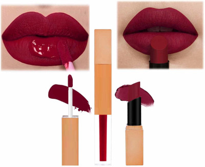 luzimaisa 2in1 Non-Transfer Full-Coverage Liquid Lipstick(Rose Red, 7 ml)