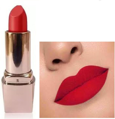TOPQ TRENDING RED MATTE FINISH LIPSTICK PACK OF 1 WATERPROOF TRENDING(RED, 6 g)
