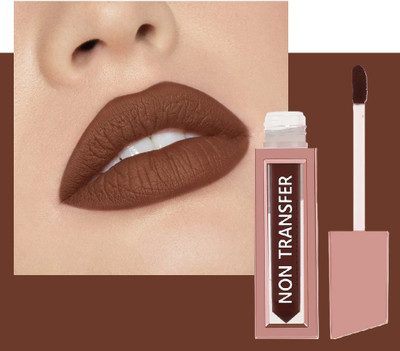 AEPRUY Non Transfer Liquid Waterproof Matte Lipstick(CHOCOLATE, 4 ml)