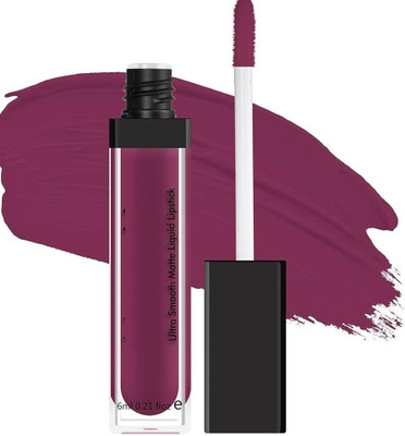 K3NTERPRISES Non Transfer Waterproof Longlast Matte Liquid Lipstick(mauve/purple, 6 ml)