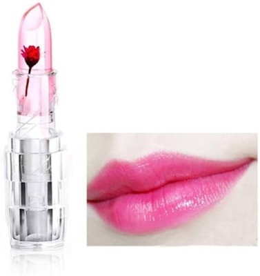 GFSU Crystal Flower Jelly Lipstick, Firstfly Long Lasting Nutritious Lip Balm(red, 3.6 g)