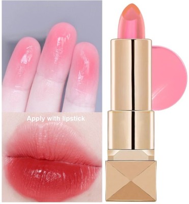 MYEONG Crystal Jelly Lipstick, Long Lasting Nutritious, Moisturizer Magic Lipstick(Pink Candy, 3.6 g)