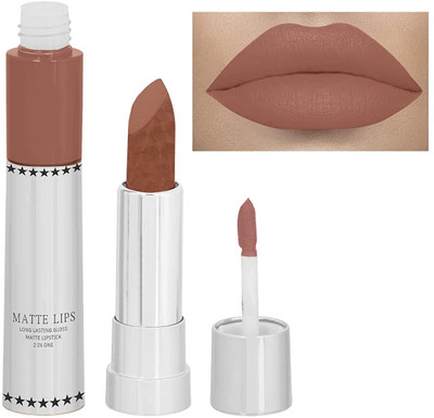 Emijun 2 in 1 matte liquid and crayon smuge proof lipstick(grace, 8 g)