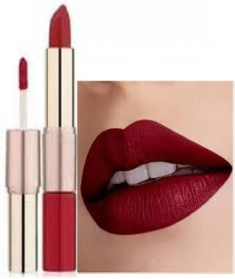 Luipui awesome maroon 2 in 1 matte lipstick pack of 1 waterproof(maroon, 6 g)