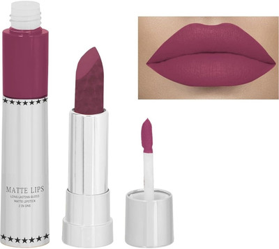 GABBU Smooth Proof Long lasting Liquid Matte Lipstick(PURPLE, 8 g)