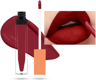 YAWI Professional Liquid Lipsticks Matte Finish Long Lasting Lipstick Formula(Deep Red, 6 ml)