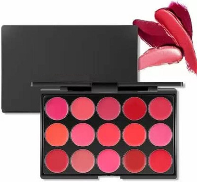 Jiwoo 15 colour lips cream palatte multi-shade(multi-colour, 30 g)