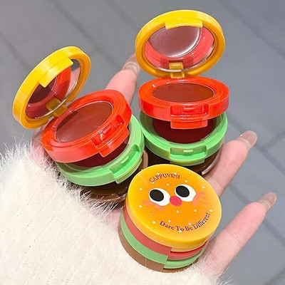 Cappuvini Butter Burger Lip Paste Set | Creamy Matte Tint in Cute Burger Pots for Women(Multicolor, 4.8 g)