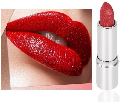 Yuency Glitter Lipstick Long Lasting Red Sparkly Lipstick For Women(hot red, 3.8 g)