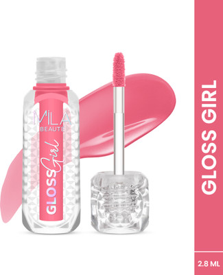 mila beaute Gloss Girl Lip Gloss Fuller Lip Effect & Extra Hydration With Mango Seed Butter(2.8 ml, Gloss Girl)