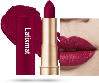 Latixmat Full Coverage Lipstick Transferproof Highly Ruby Pigemented Lipstick(Ruby, 3.5 g)
